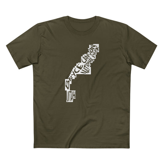 Bryce Canyon National Park T-Shirt - Map