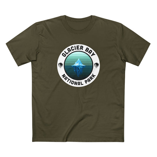 Glacier Bay National Park T-Shirt - Round Badge Design