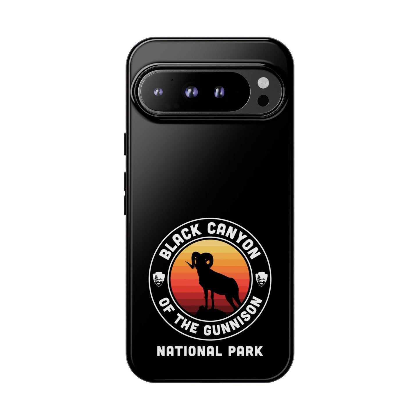 Black Canyon of the Gunnison National Park Phone Case - Round Emblem Design