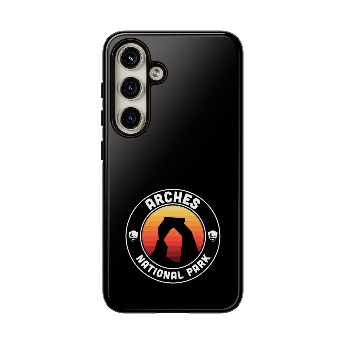 Arches National Park Phone Case - Round Emblem Design