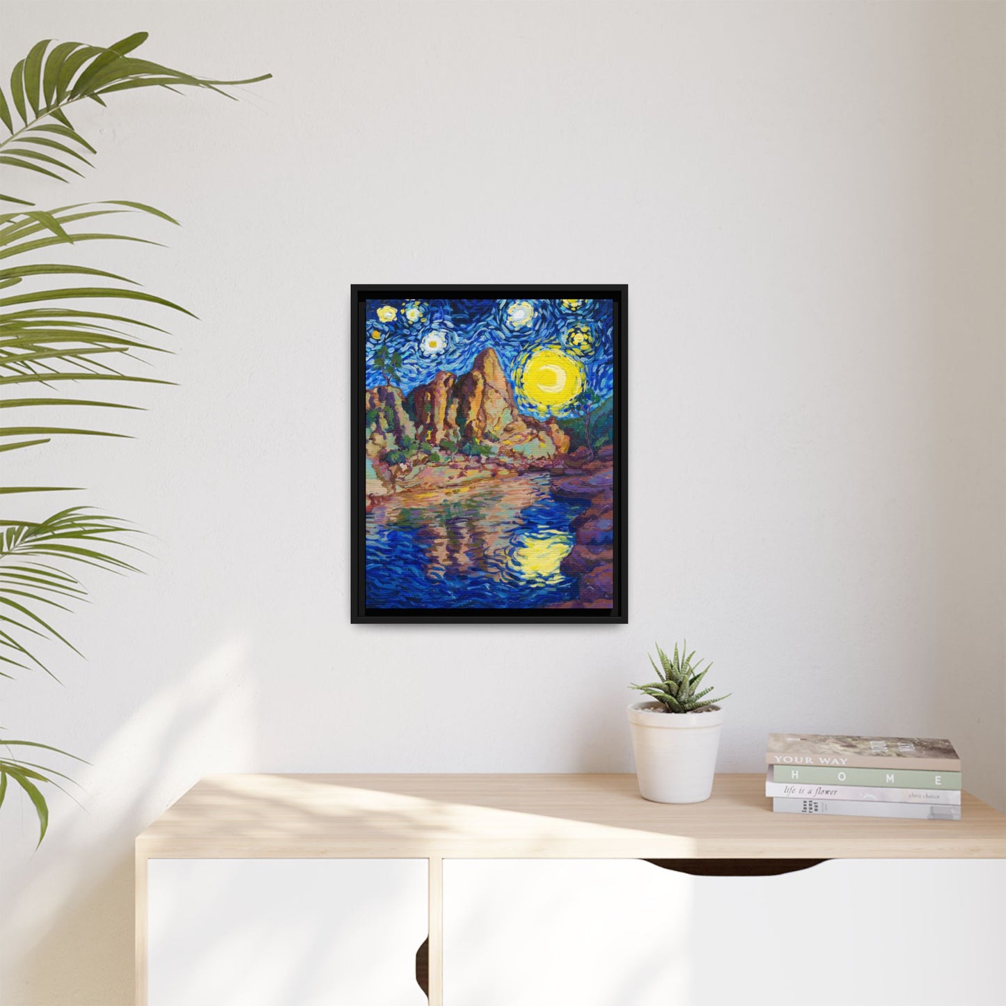 Pinnacles National Park Framed Canvas - The Starry Night