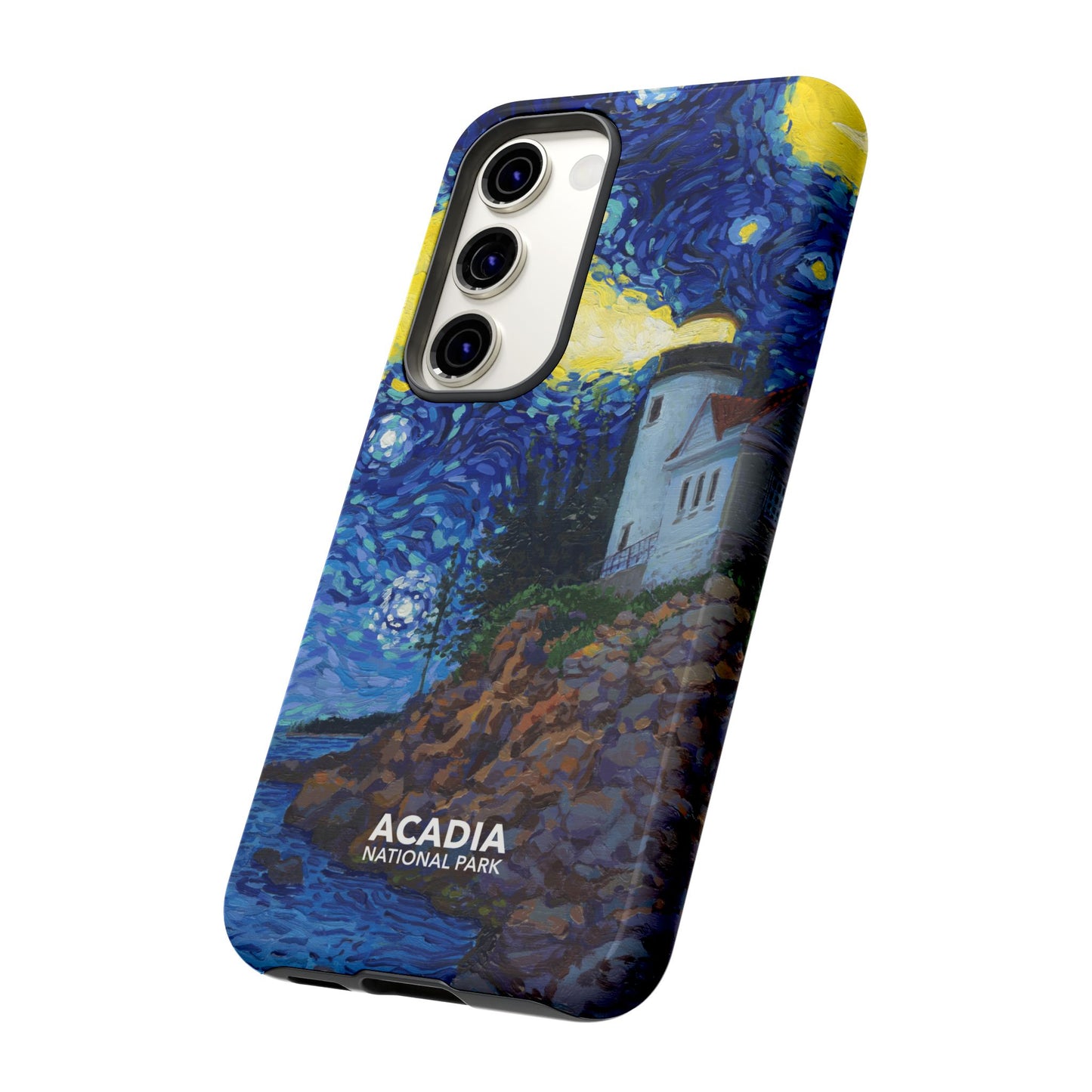 Acadia National Park Phone Case - Starry Night Lighthouse
