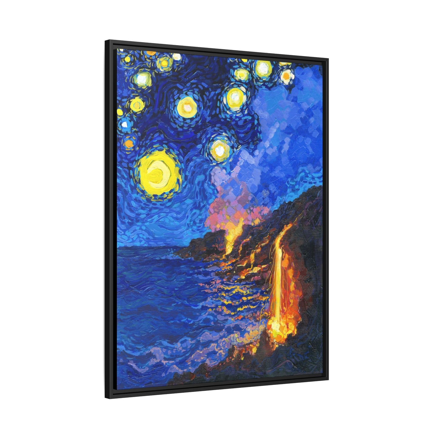 Hawai'i Volcanoes National Park Framed Canvas - The Starry Night