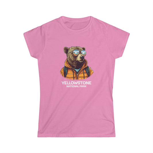 Yellowstone National Park Women's T-Shirt - Cool Grizzly Bear