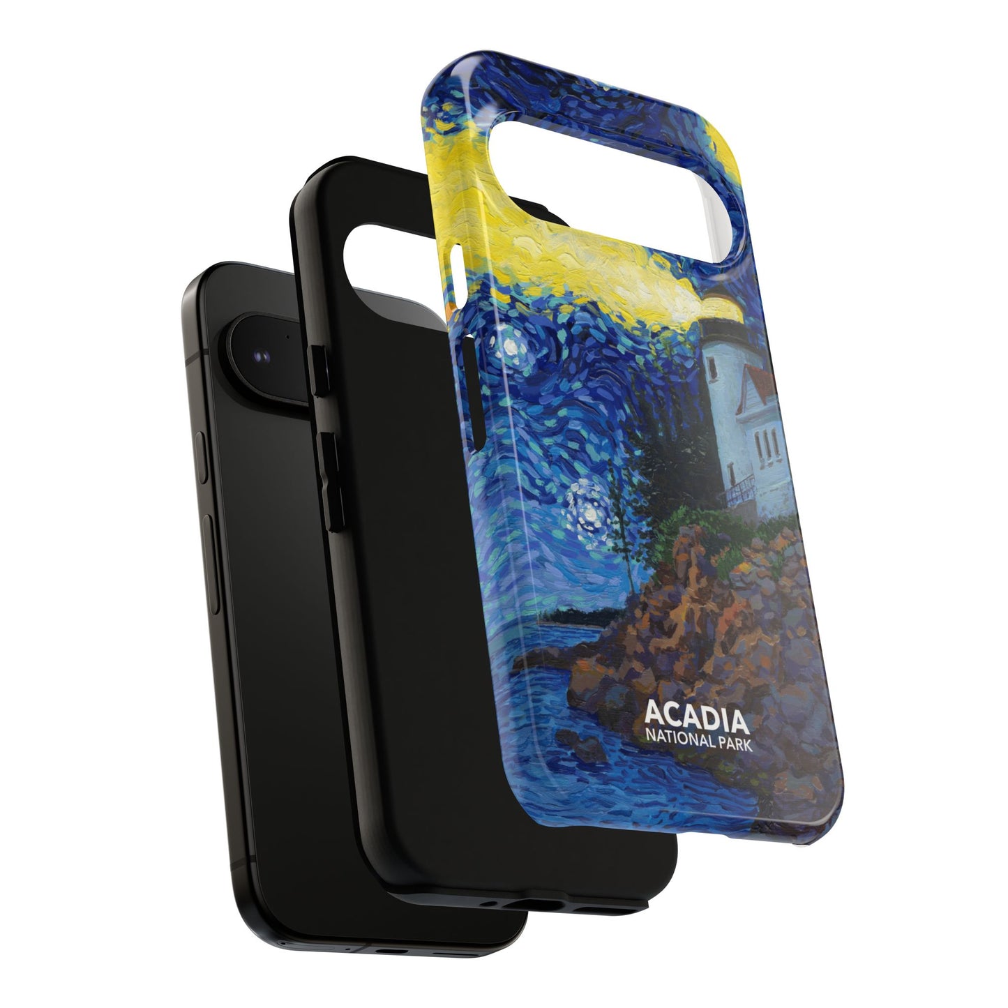 Acadia National Park Phone Case - Starry Night Lighthouse