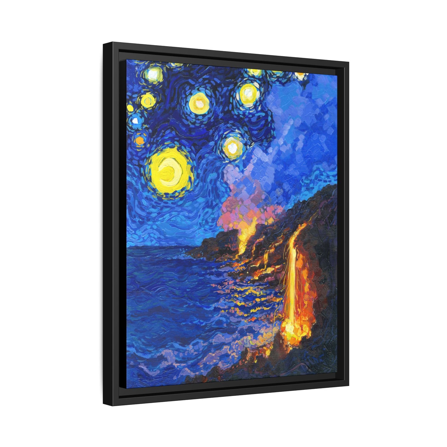 Hawai'i Volcanoes National Park Framed Canvas - The Starry Night