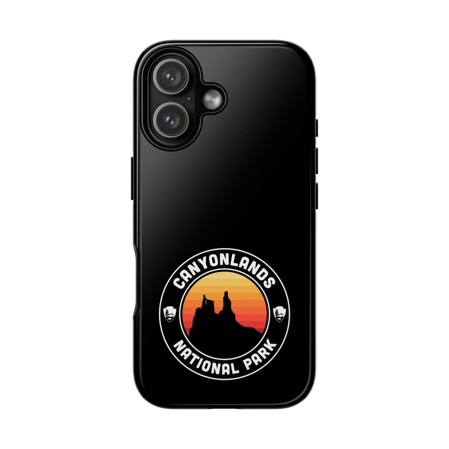 Canyonlands National Park Phone Case - Round Emblem Design