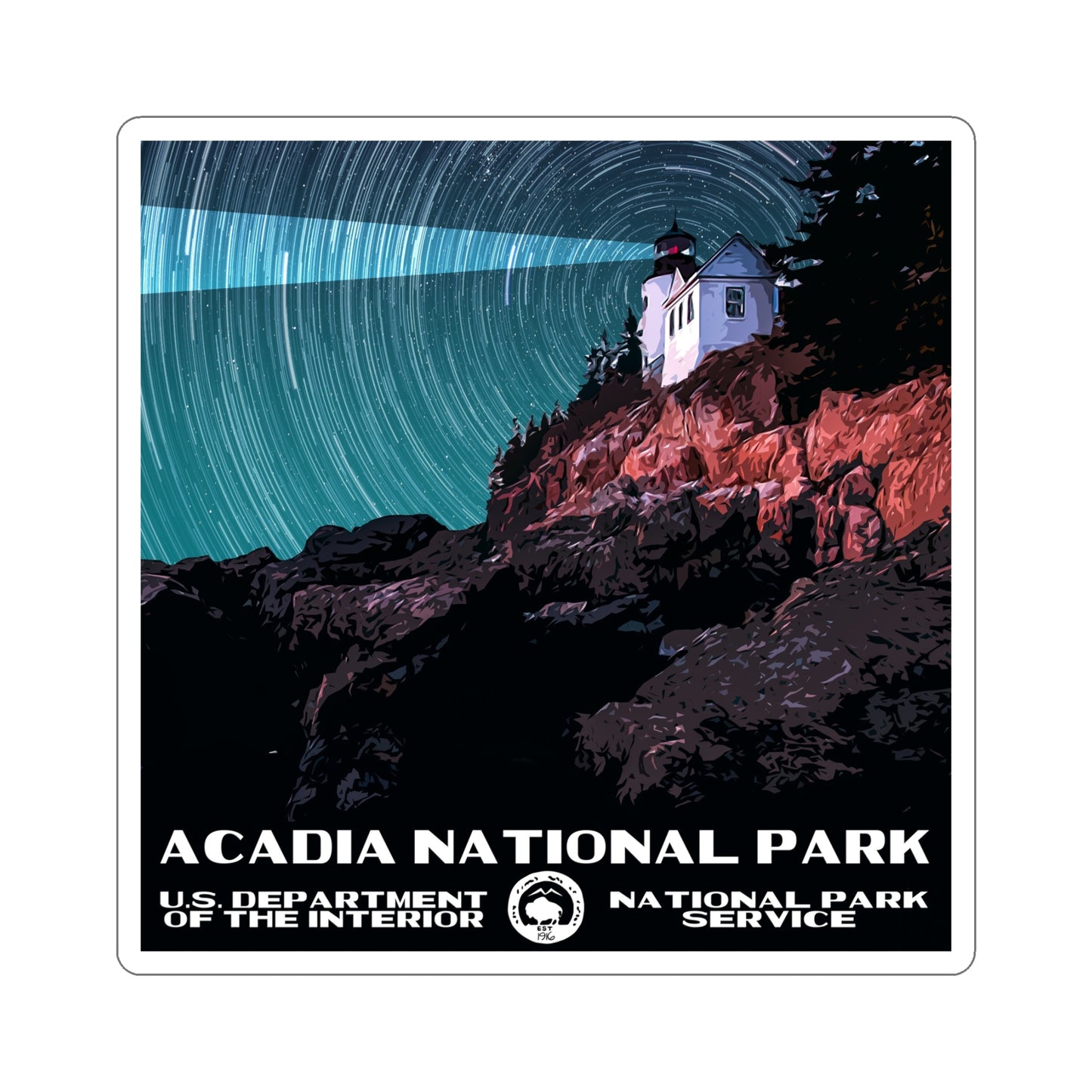 Acadia National Park Stickers