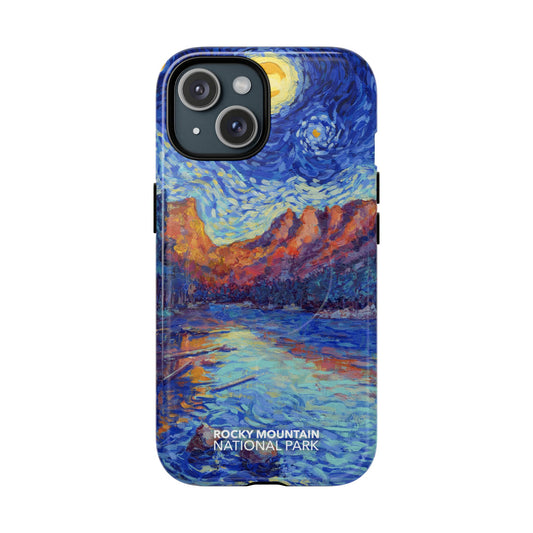 Rocky Mountain National Park iPhone Case with MagSafe - Starry Night