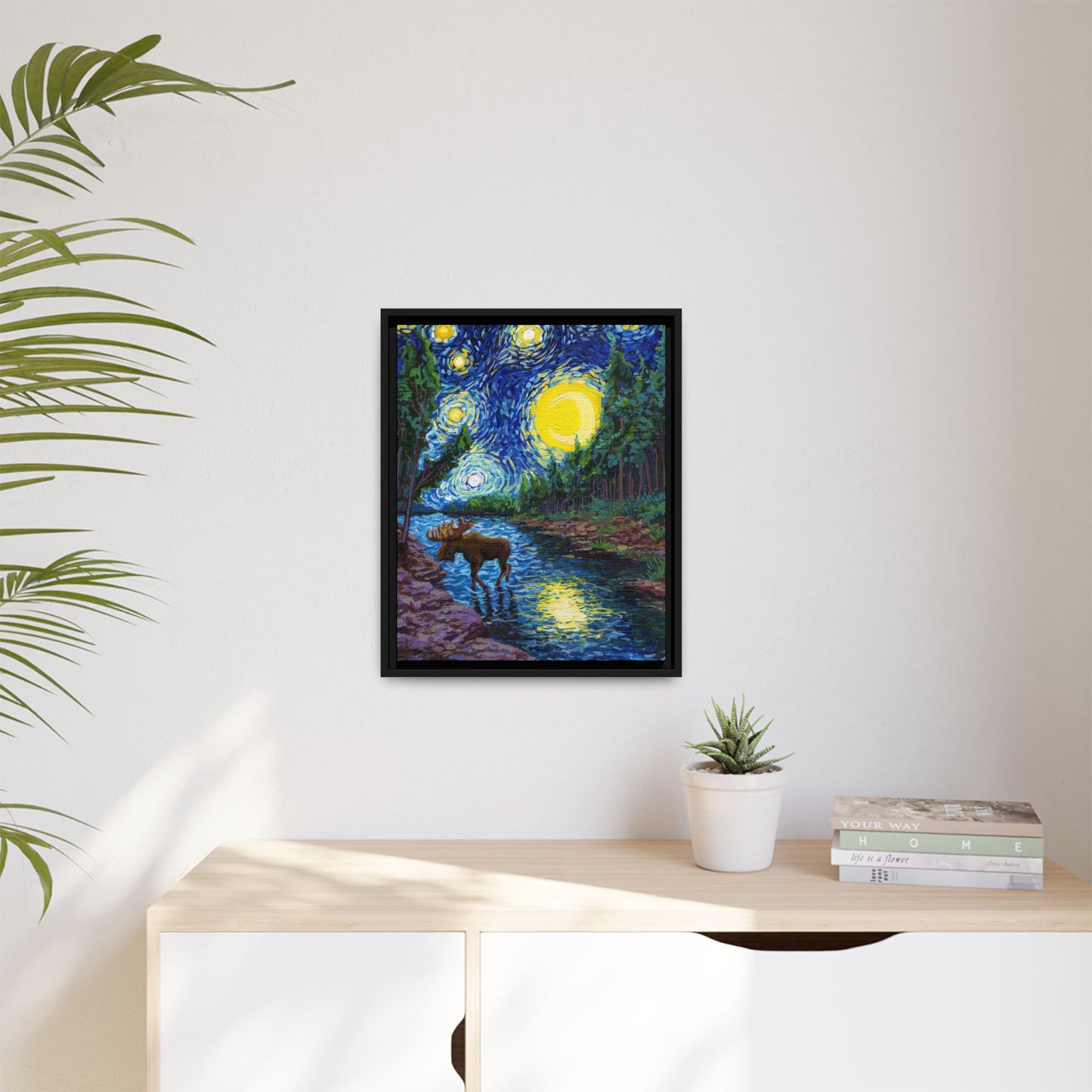 Isle Royale National Park Framed Canvas - The Starry Night