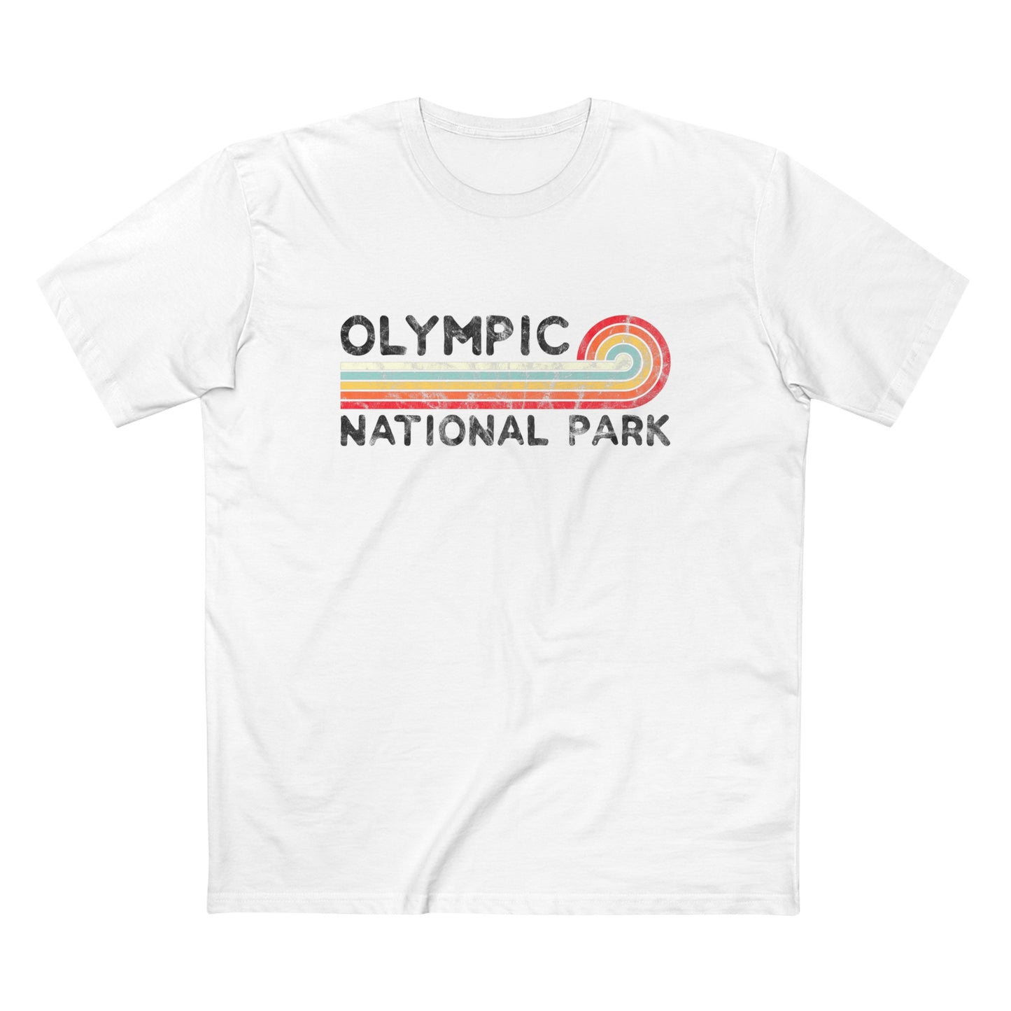 Olympic National Park T-Shirt - Vintage Stretched Sunrise