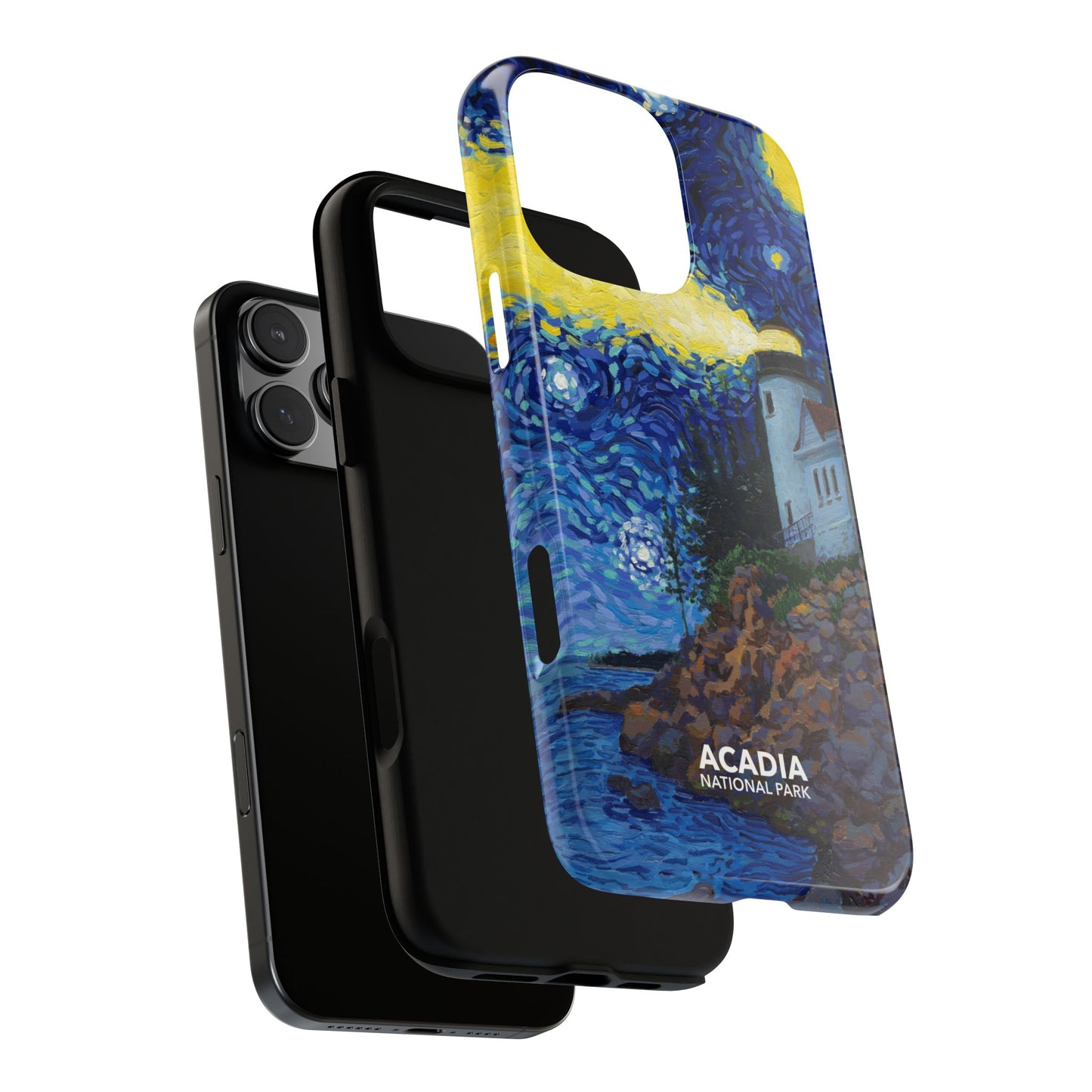 Acadia National Park Phone Case - Starry Night Lighthouse