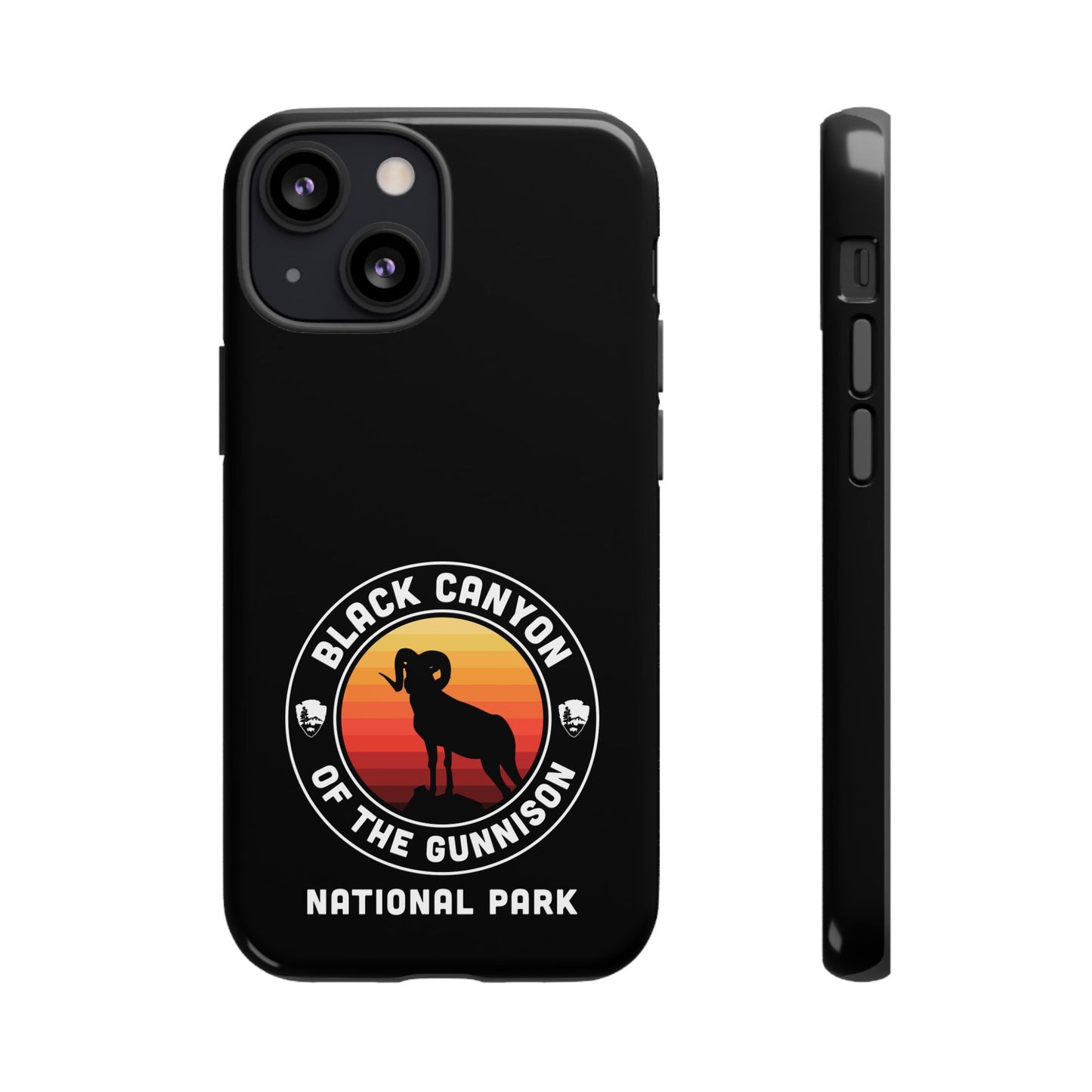 Black Canyon of the Gunnison National Park Phone Case - Round Emblem Design