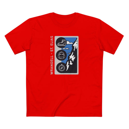 Wrangell St. Elias National Park T-Shirt - Hike Wrangell St Elias in Red