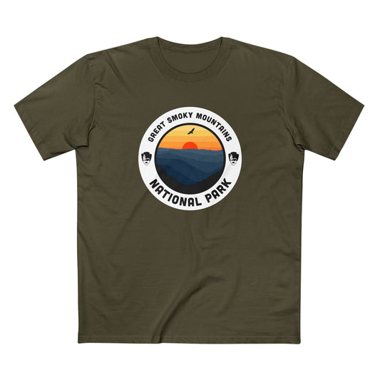 Great Smoky Mountains National Park T-Shirt - Round Badge Design
