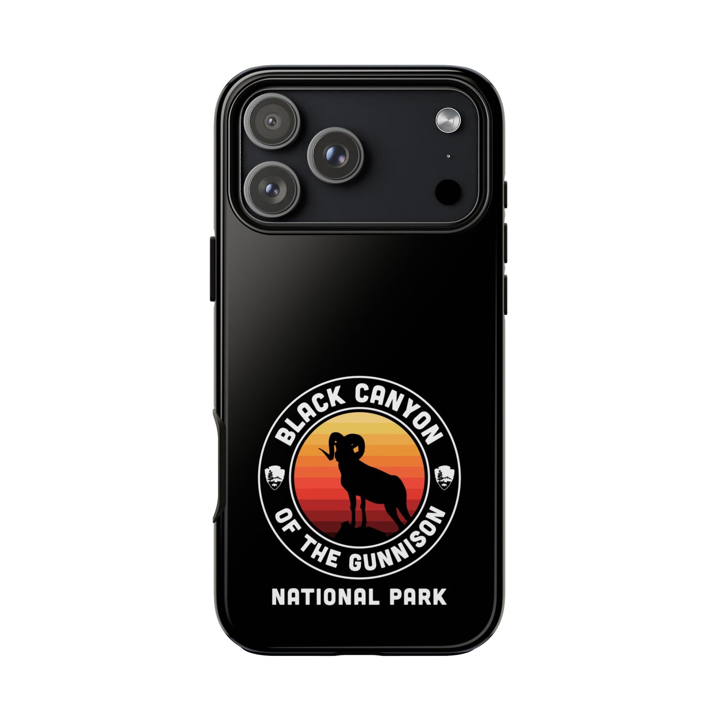 Black Canyon of the Gunnison National Park Phone Case - Round Emblem Design