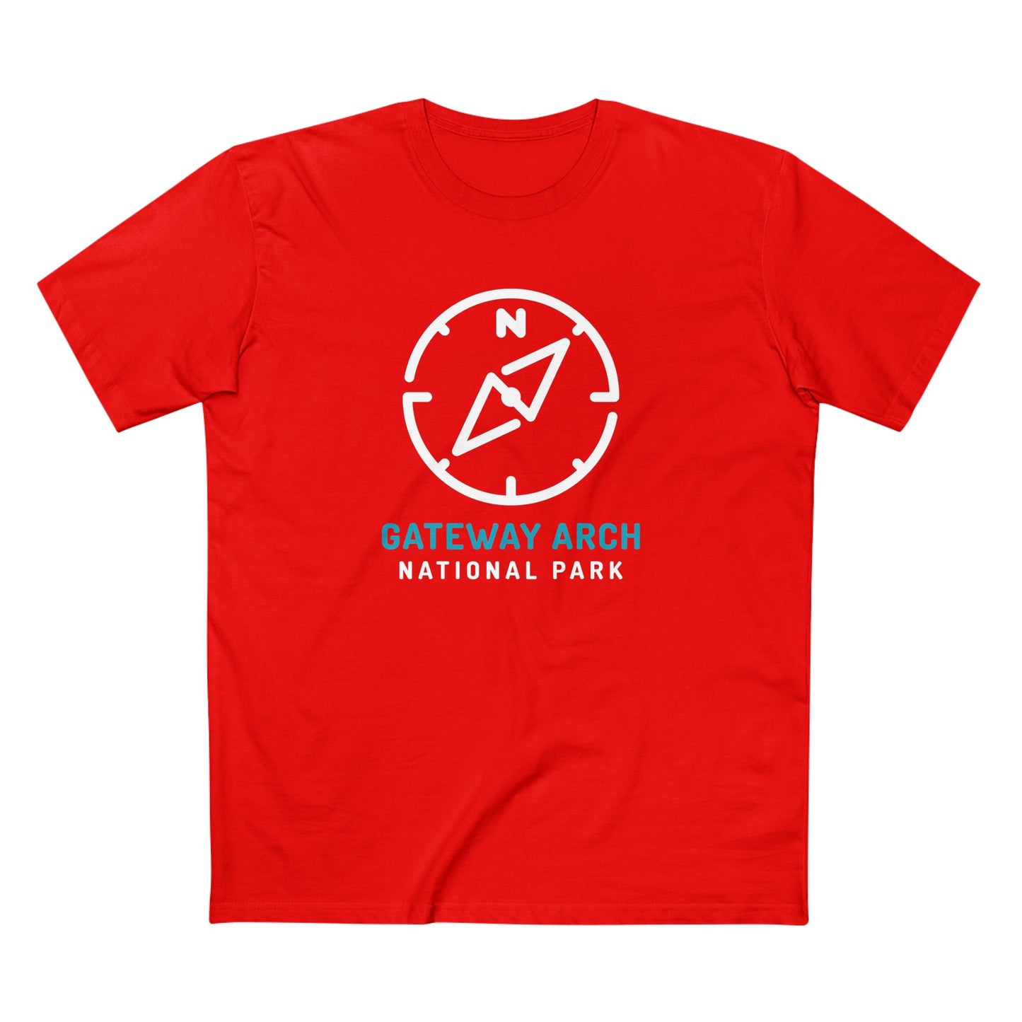 Gateway Arch National Park T-Shirt Compass Design