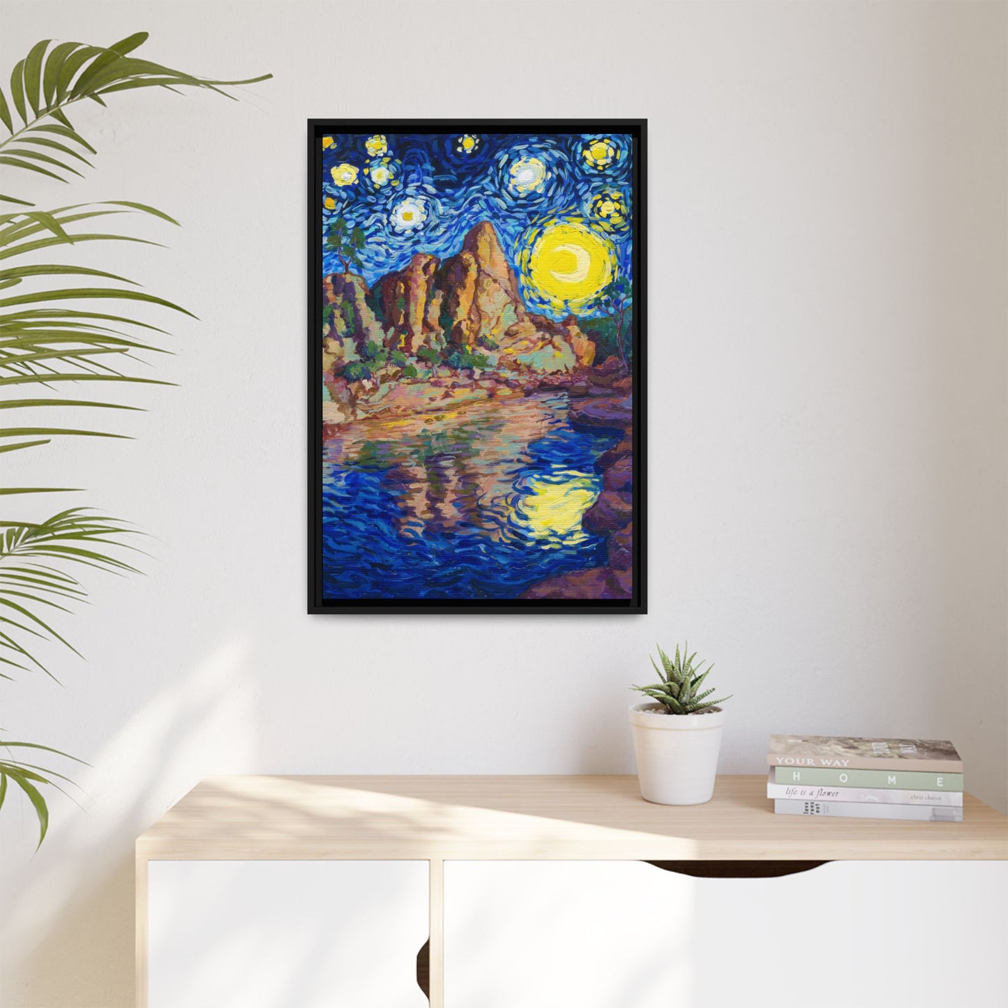 Pinnacles National Park Framed Canvas - The Starry Night