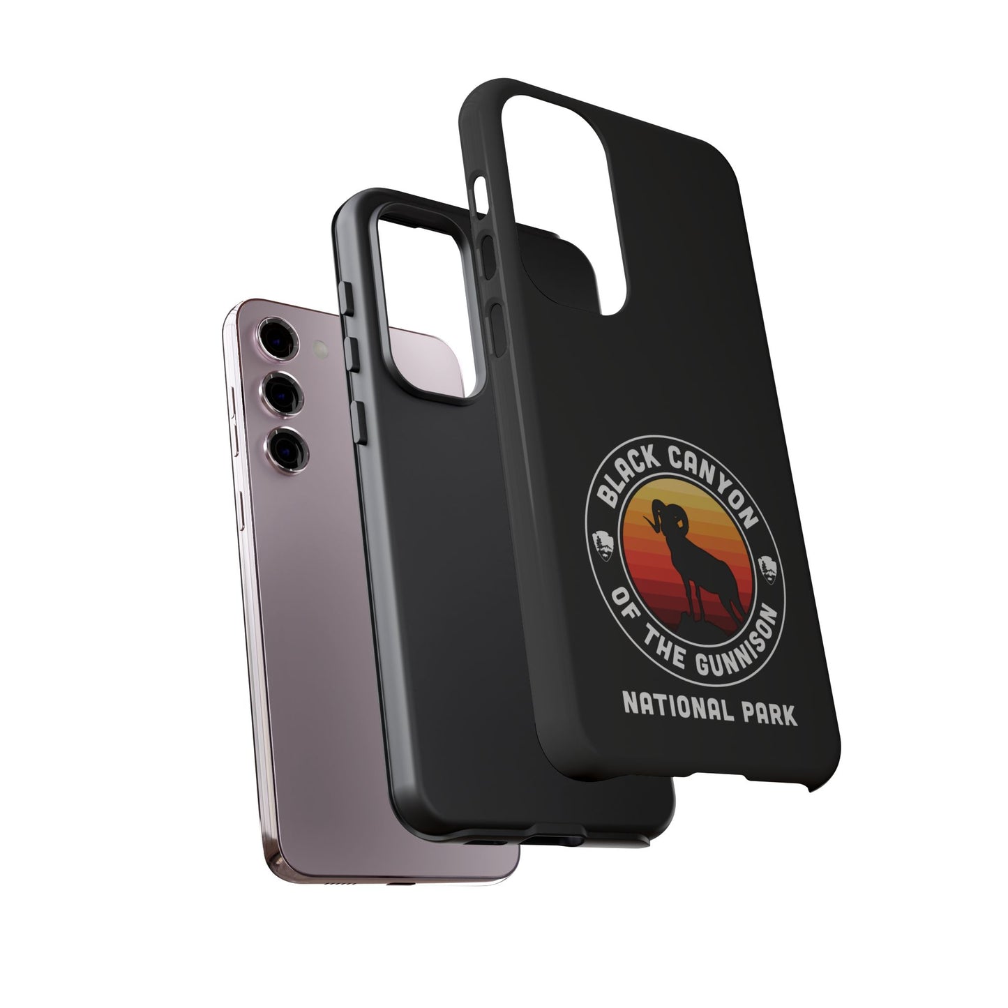 Black Canyon of the Gunnison National Park Phone Case - Round Emblem Design
