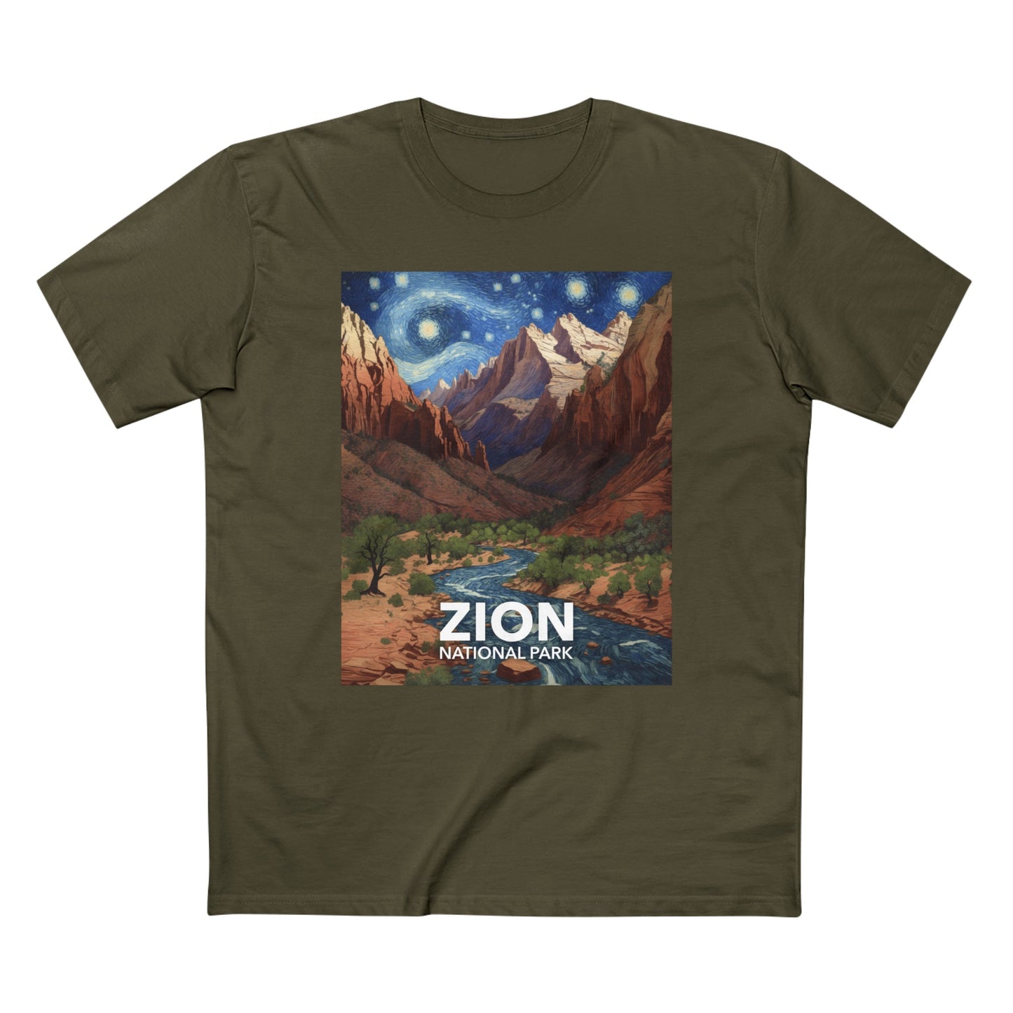 Zion National Park T-Shirt - The Starry Night