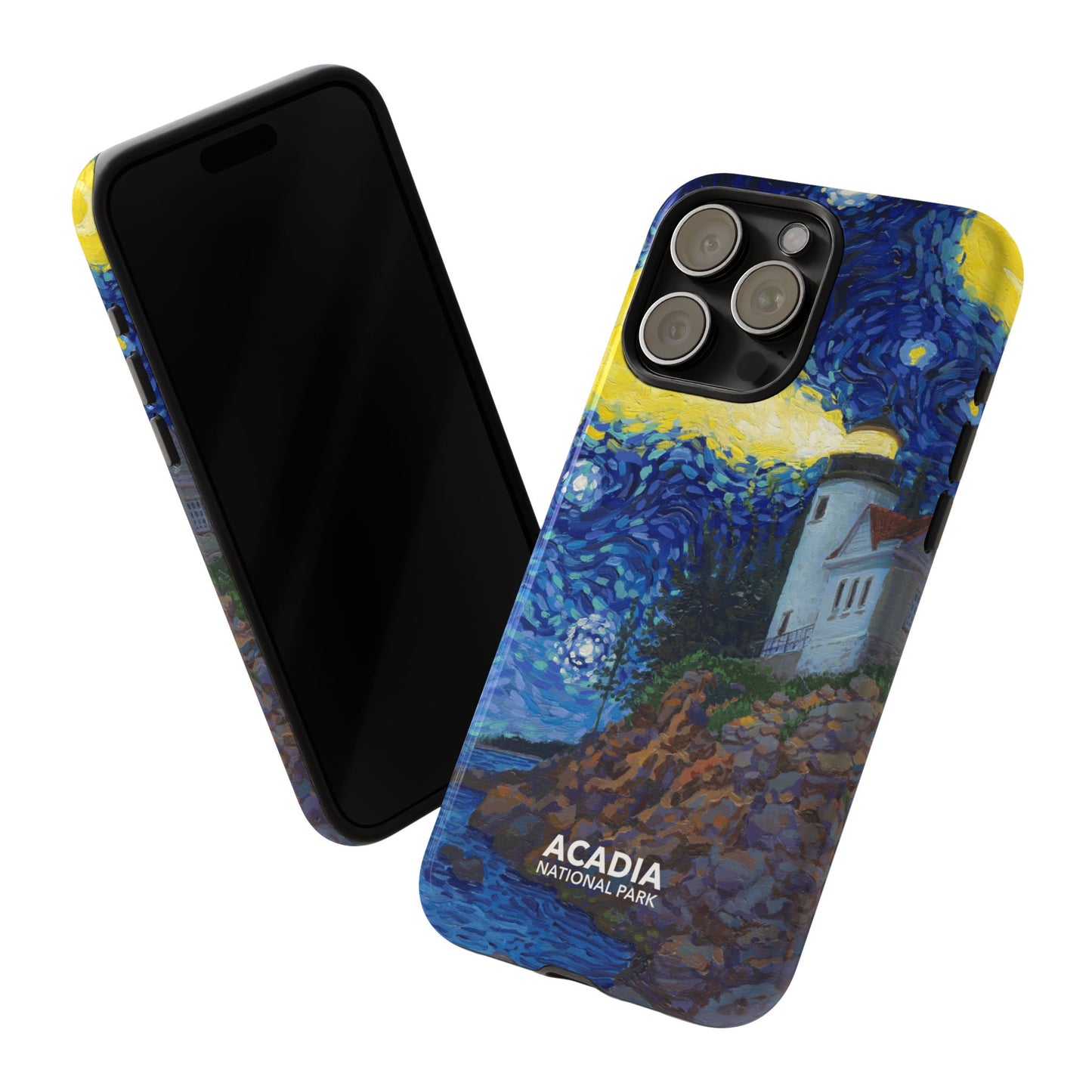 Acadia National Park Phone Case - Starry Night Lighthouse