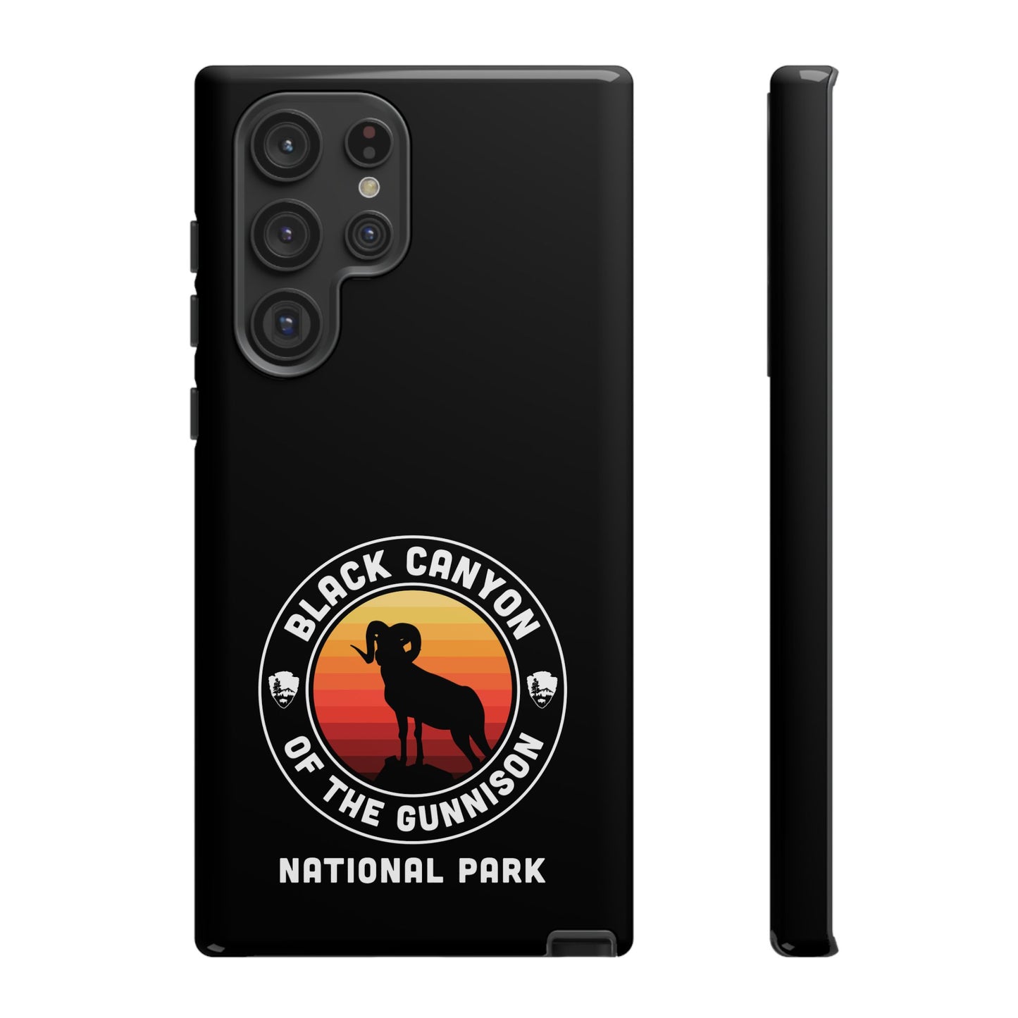 Black Canyon of the Gunnison National Park Phone Case - Round Emblem Design