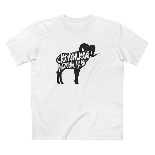 Canyonlands National Park T-Shirt - Bighorn Sheep in White
