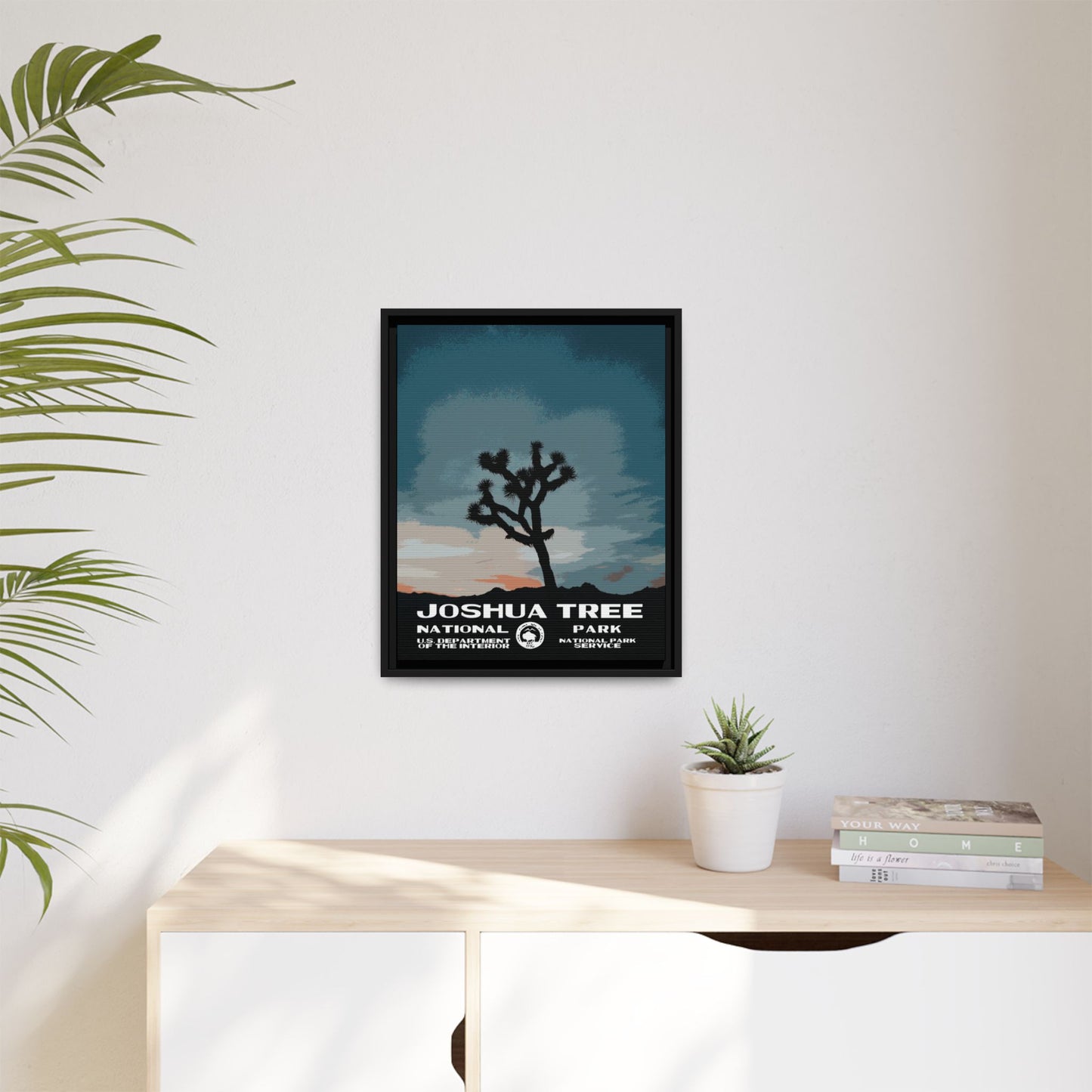Joshua Tree National Park Framed Canvas - WPA Poster