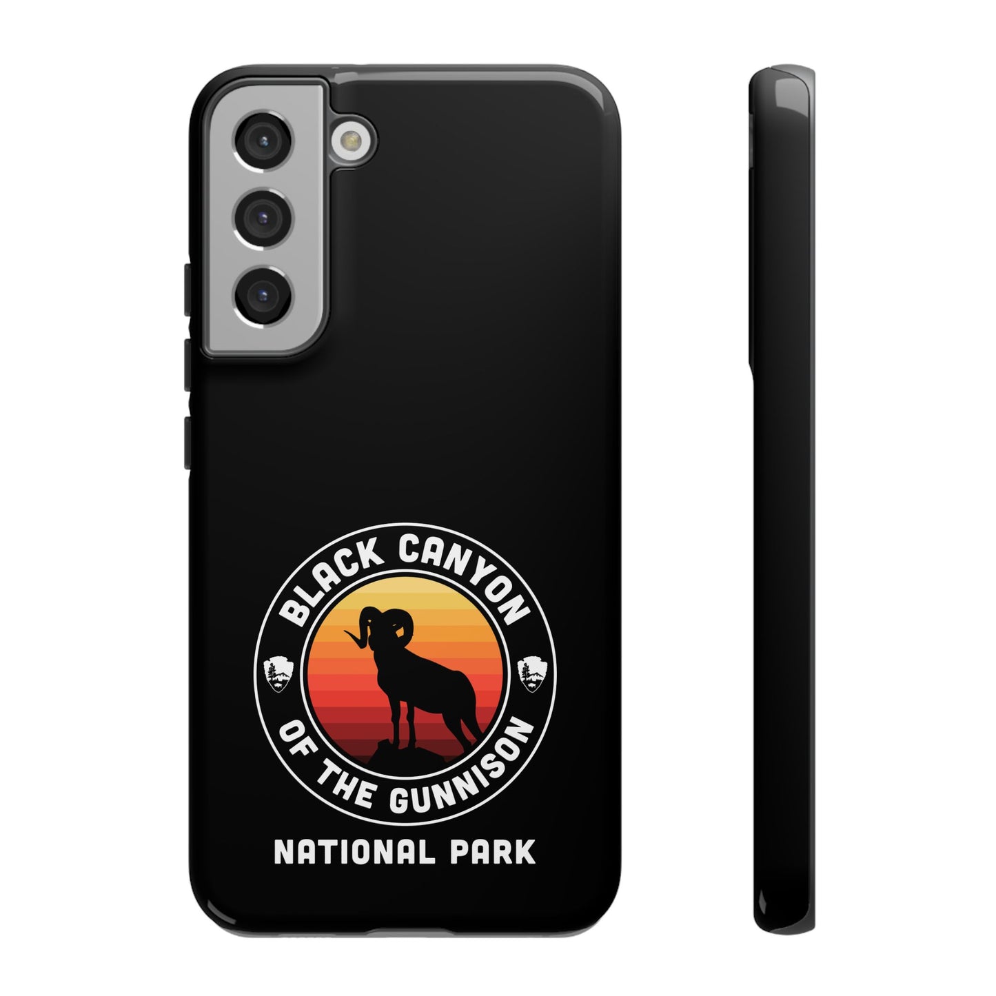 Black Canyon of the Gunnison National Park Phone Case - Round Emblem Design