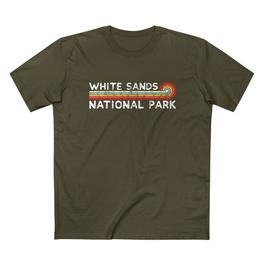 White Sands National Park T-Shirt - Vintage Stretched Sunrise