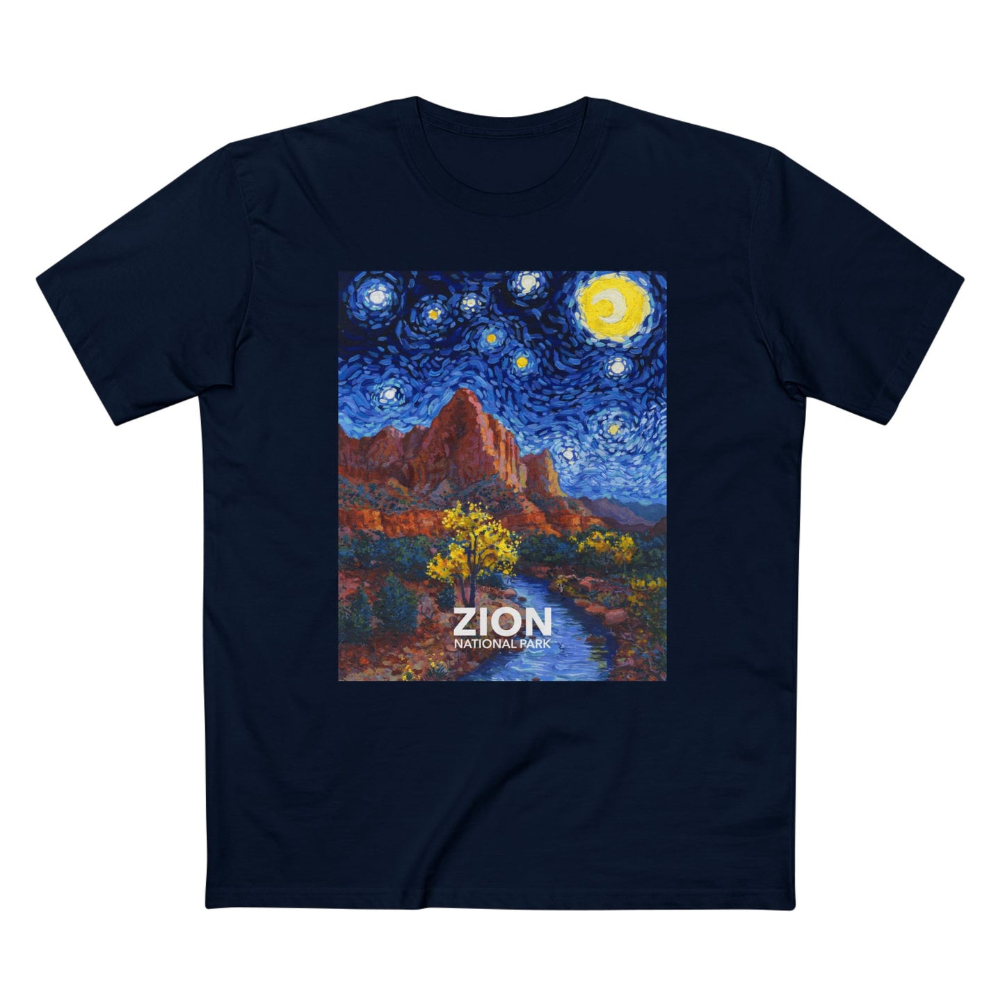 Zion National Park T-Shirt - The Starry Night