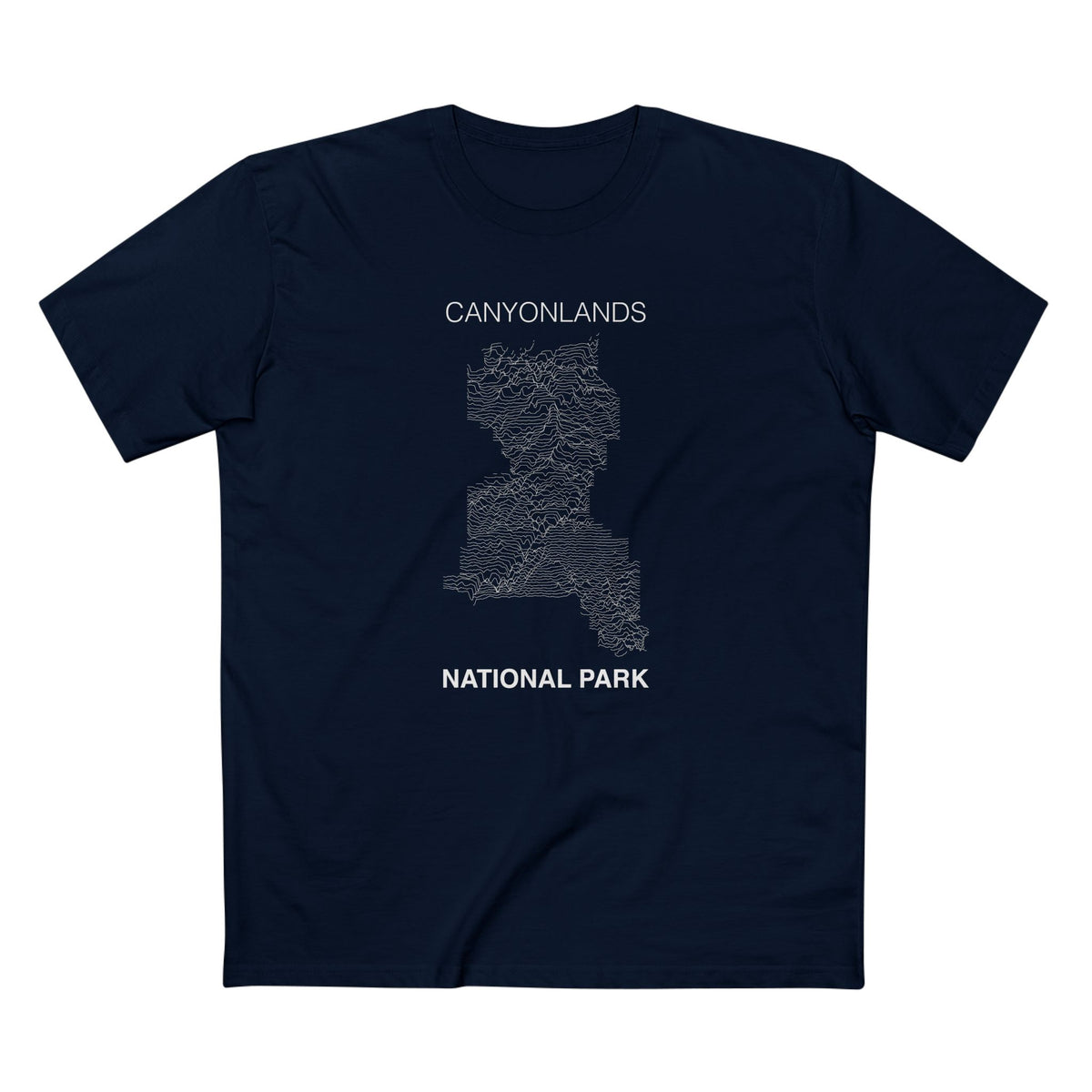 Canyonlands National Park T-Shirt Lines in Navy
