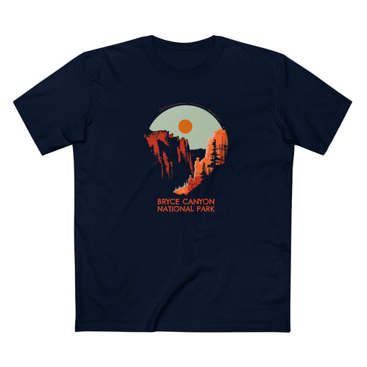 Bryce Canyon National Park T-Shirt - Sunset Hoodoos in Navy