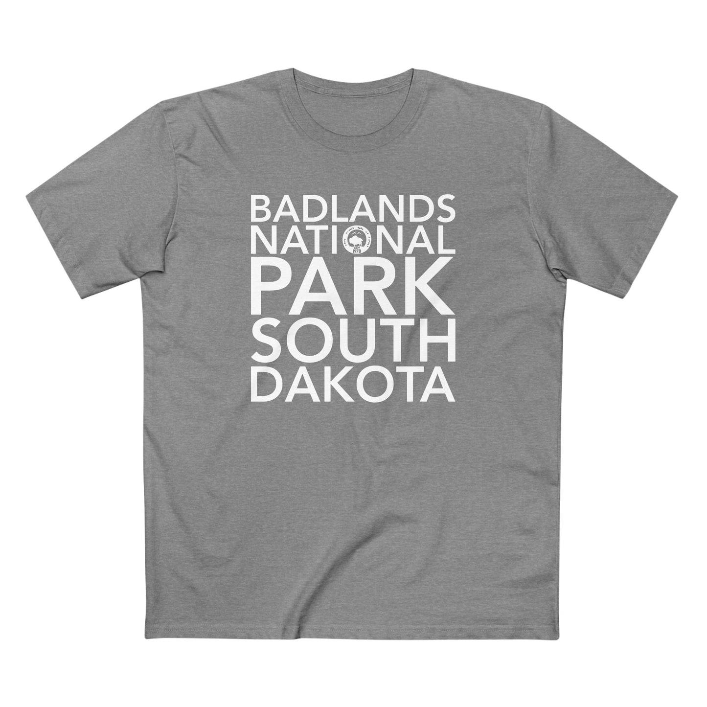 Badlands National Park T-Shirt Block Text