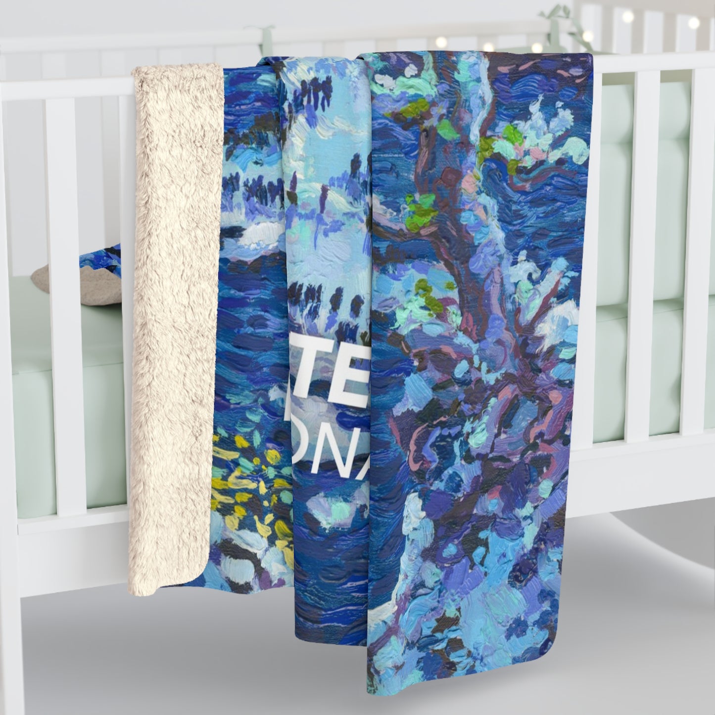 Crater Lake National Park Sherpa Blanket - The Starry Night