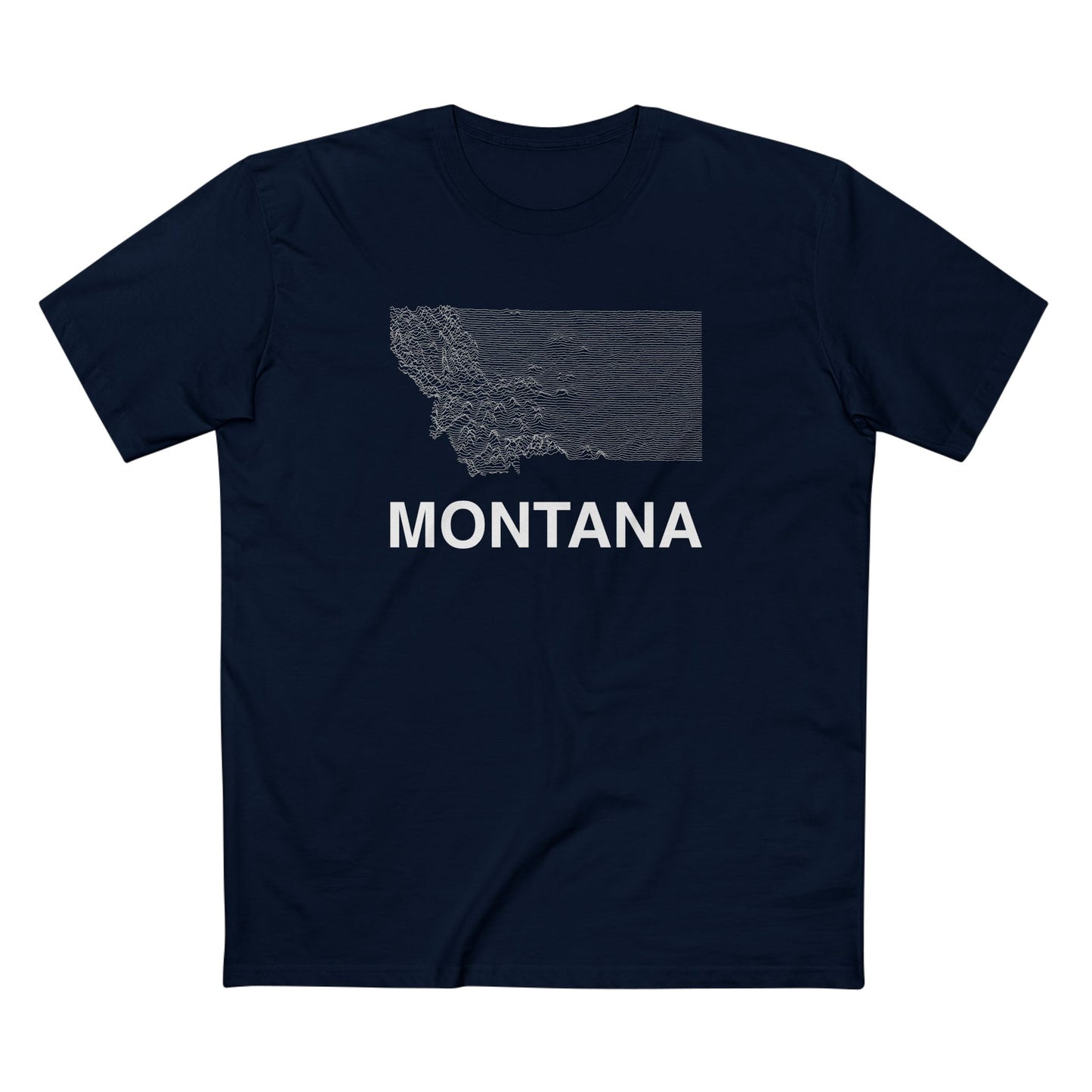 Montana T-Shirt Lines in Navy