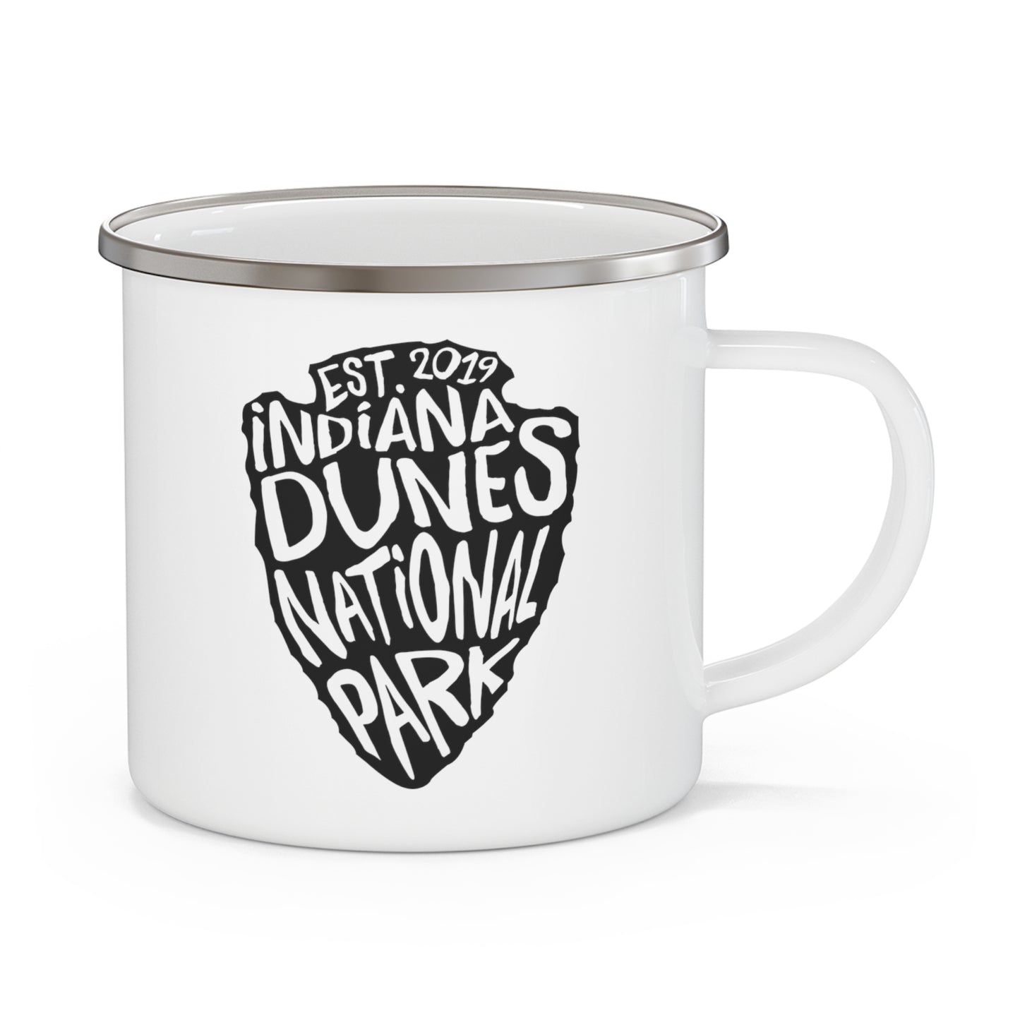 Indiana Dunes National Park Enamel Camping Mug - Arrowhead