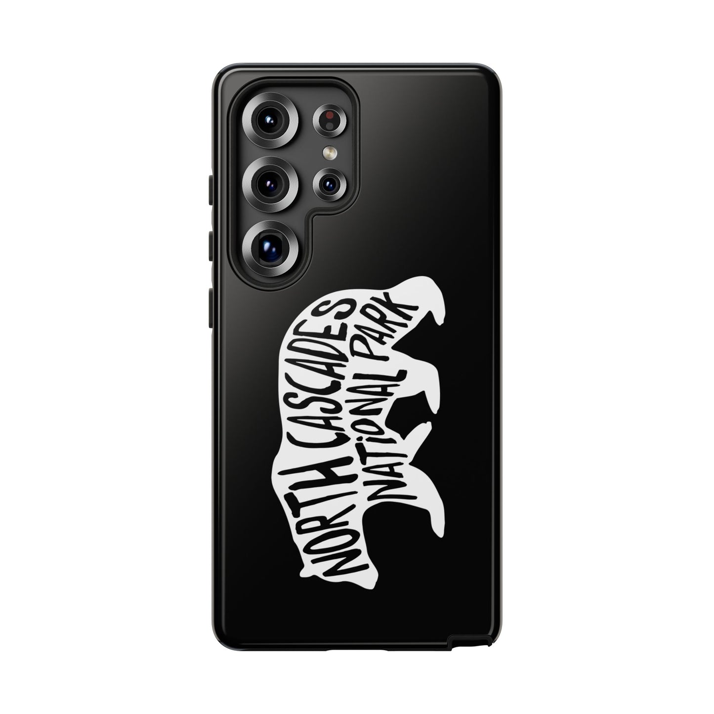 North Cascades National Park Phone Case - Black Bear Design