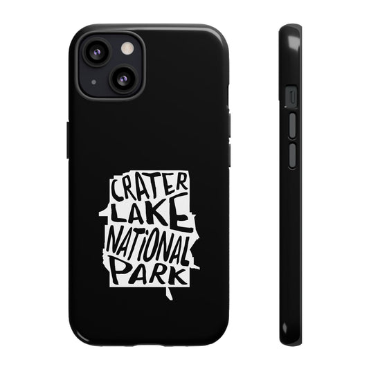 Crater Lake National Park Phone Case - Map Design