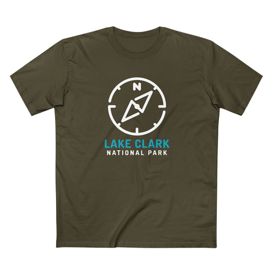 Lake Clark National Park T-Shirt Compass Design
