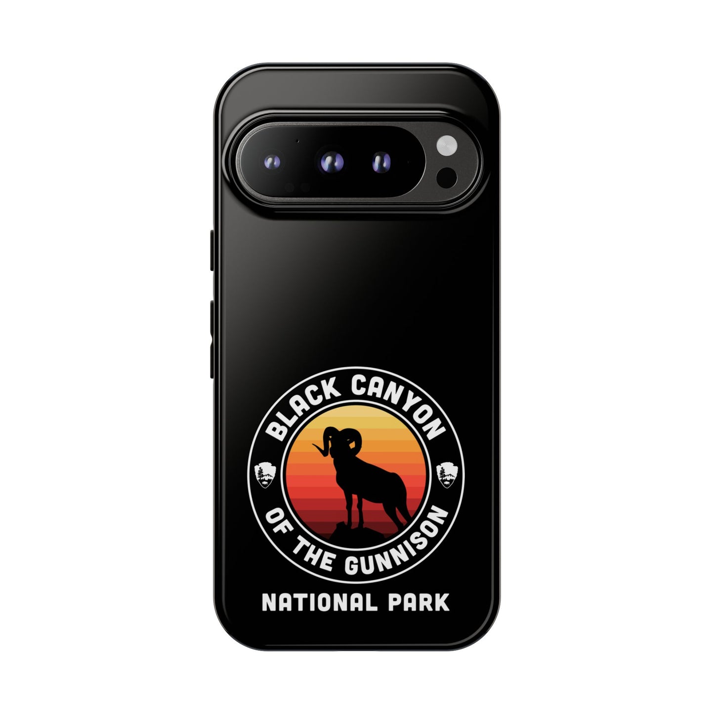 Black Canyon of the Gunnison National Park Phone Case - Round Emblem Design