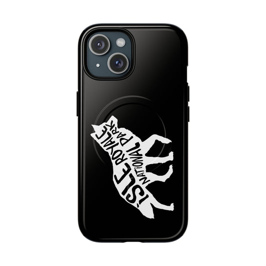 Isle Royale National Park iPhone Case with MagSafe - Wolf Design
