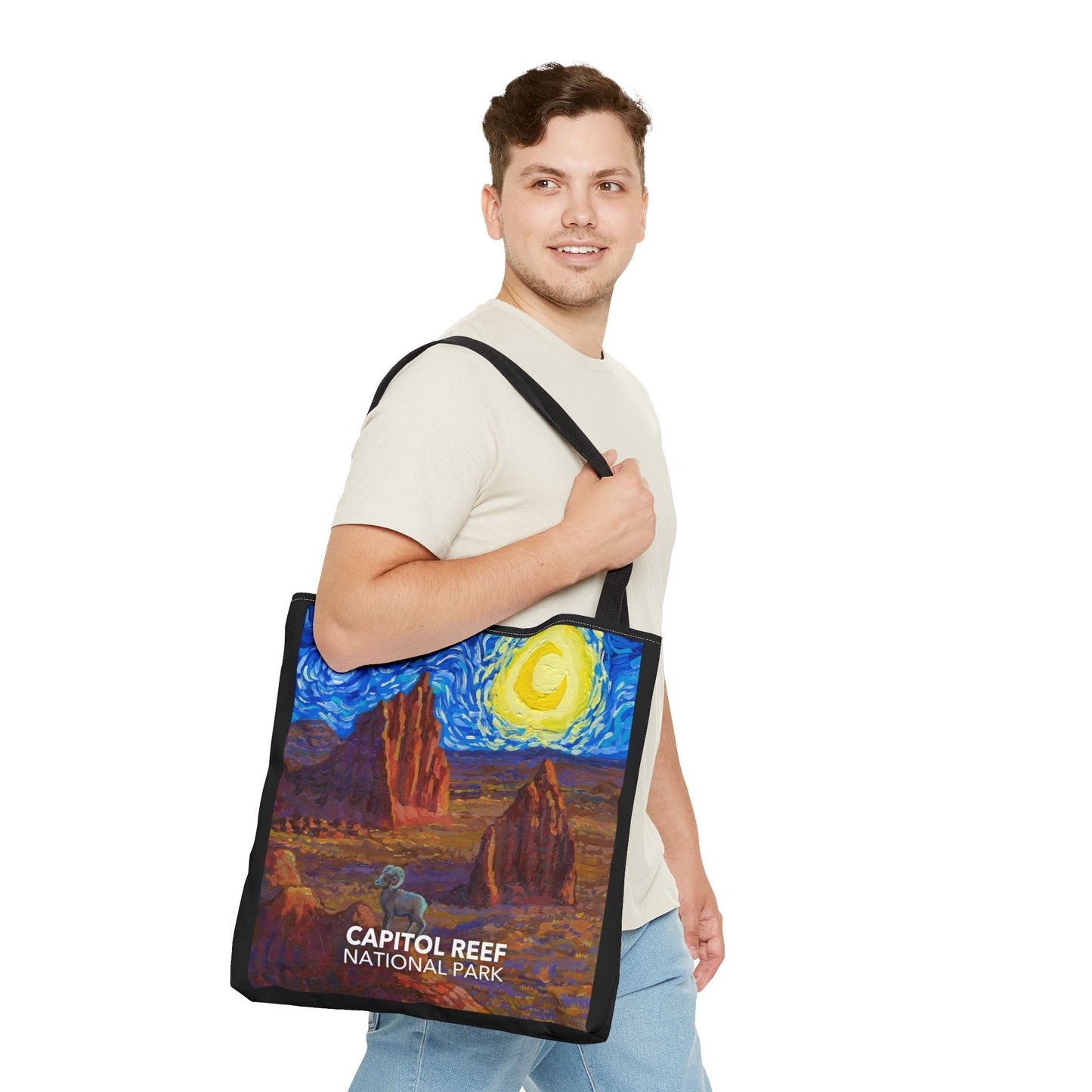 Capitol Reef National Park Tote Bag - The Starry Night Large