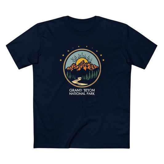 Grand Teton National Park T-Shirt - Cartoon Logo