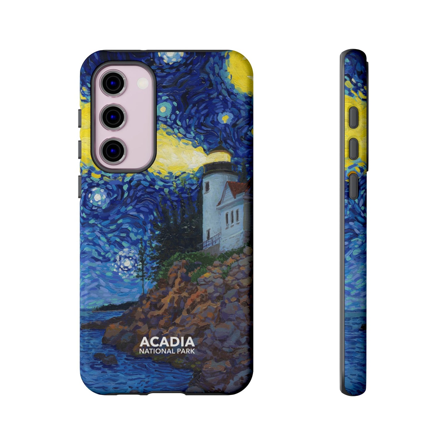 Acadia National Park Phone Case - Starry Night Lighthouse