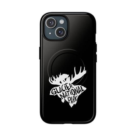 Glacier National Park iPhone Case with MagSafe - Moose Design