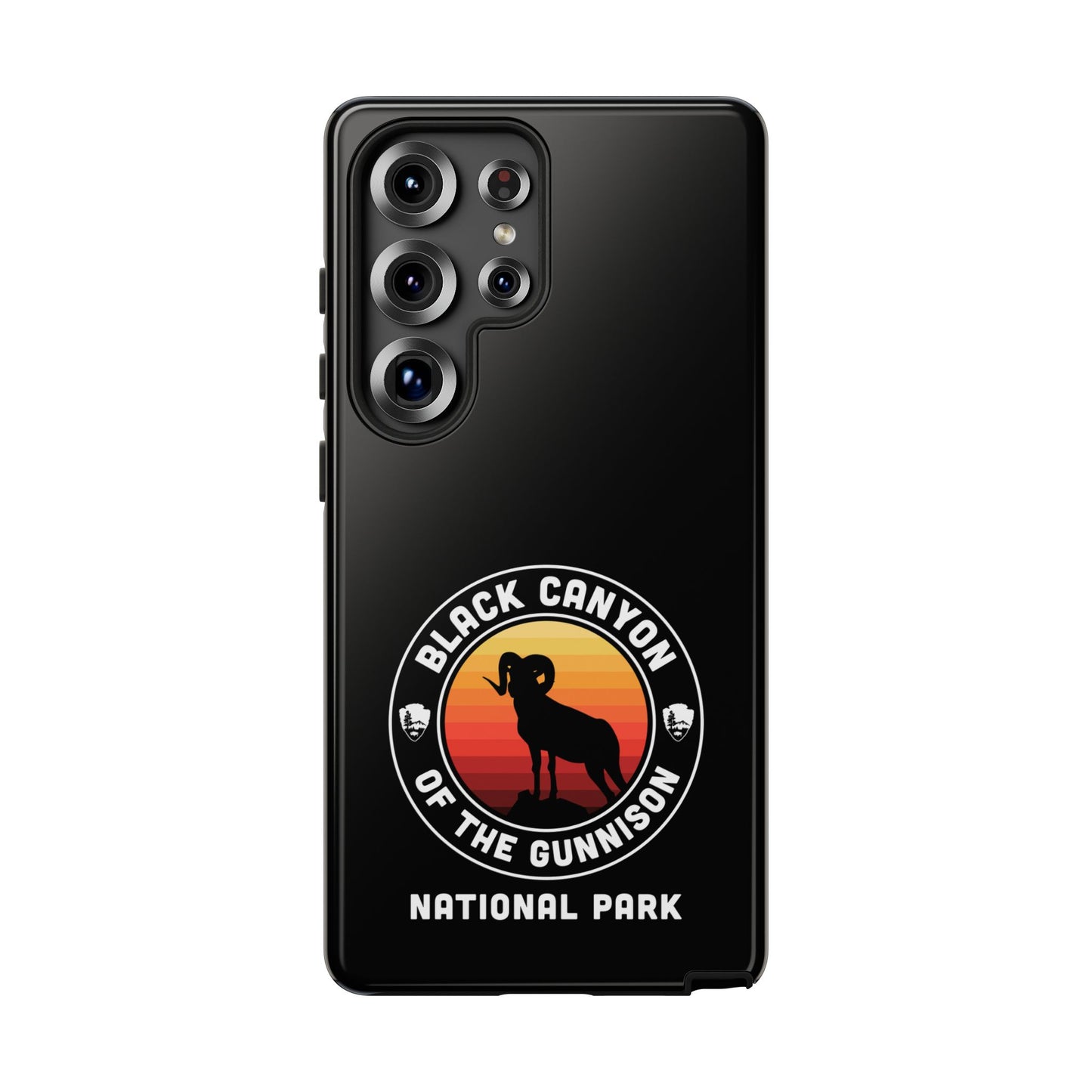Black Canyon of the Gunnison National Park Phone Case - Round Emblem Design