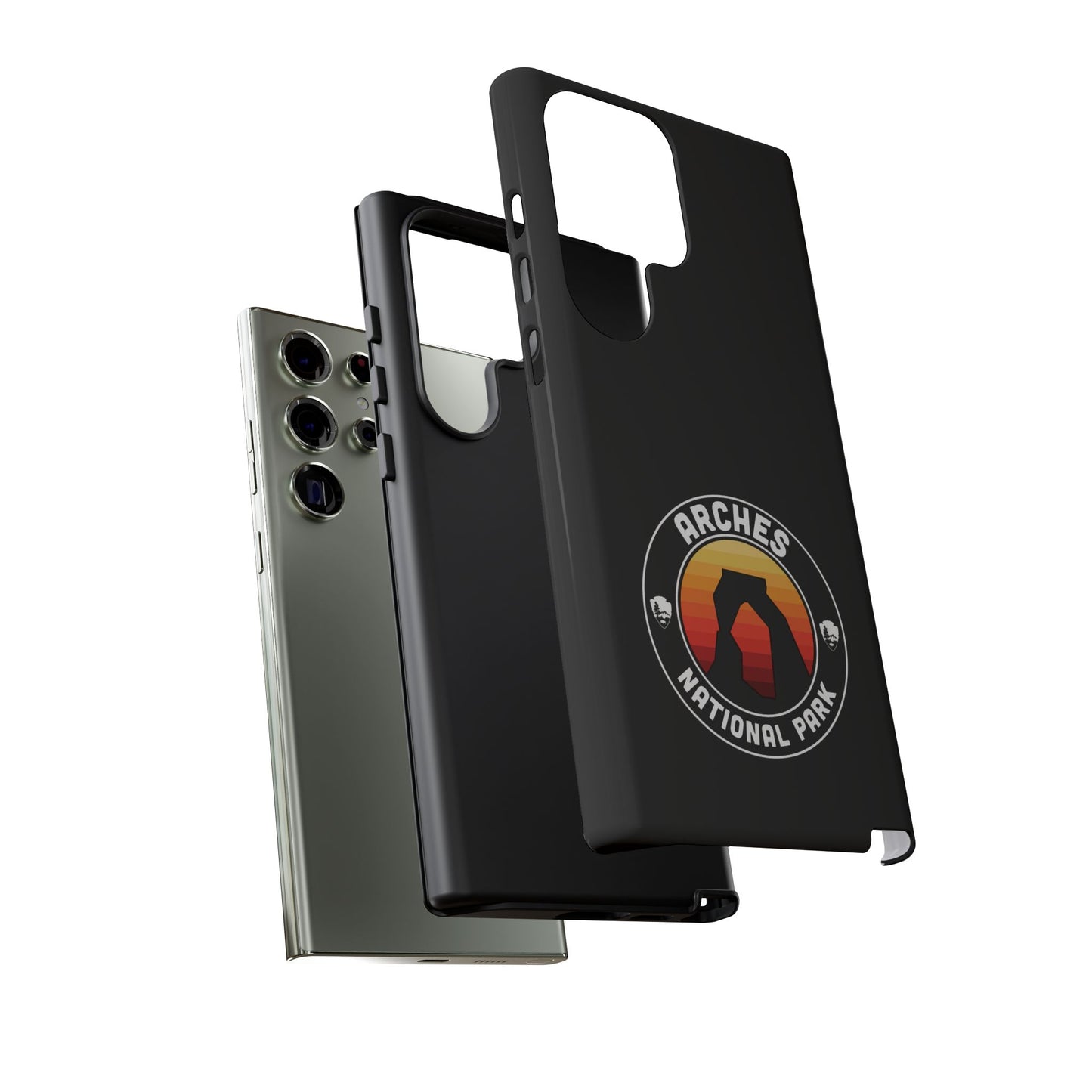 Arches National Park Phone Case - Round Emblem Design