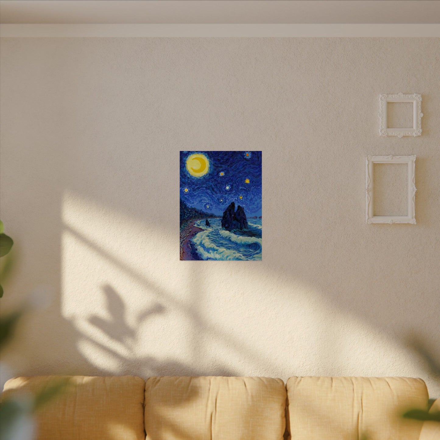 Olympic National Park Starry Night Poster - Premium Textured Paper