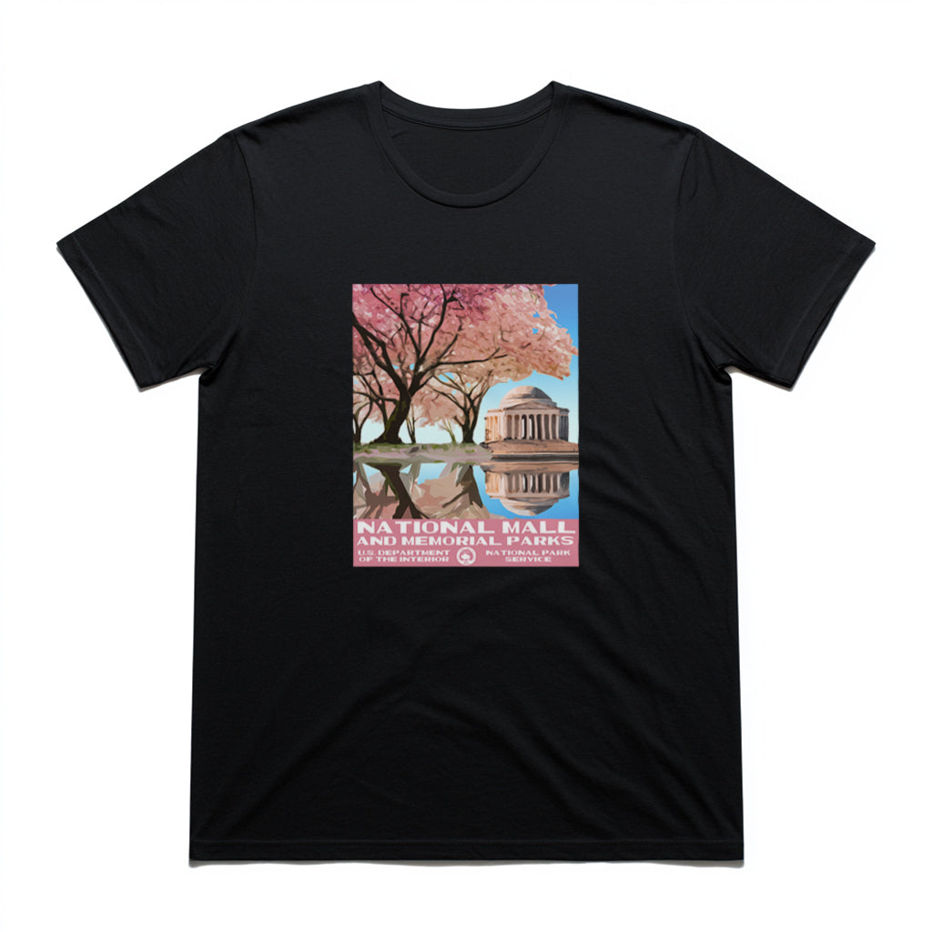 National Mall Washington DC T-Shirt in Black